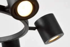 Arrediorg LAMPADA A SOSPENSIONE MODERNA NERA BOLT W6