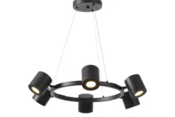 Arrediorg LAMPADA A SOSPENSIONE MODERNA NERA BOLT W6
