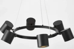 Arrediorg LAMPADA A SOSPENSIONE MODERNA NERA BOLT W6