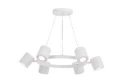 Arrediorg LAMPADA A SOSPENSIONE MODERNA BIANCA BOLT W6