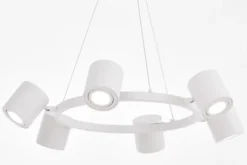 Arrediorg LAMPADA A SOSPENSIONE MODERNA BIANCA BOLT W6