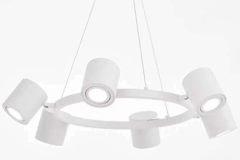 Arrediorg LAMPADA A SOSPENSIONE MODERNA BIANCA BOLT W6