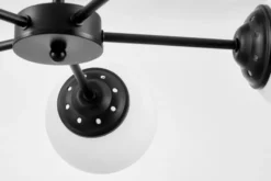 Arrediorg LAMPADA A SOSPENSIONE MODERNA NERA FINO RING W5