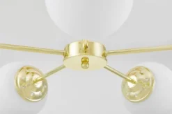 Arrediorg LAMPADA A SOSPENSIONE MODERNA ORO FINO RING W5