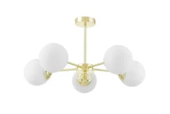 Arrediorg LAMPADA A SOSPENSIONE MODERNA ORO FINO RING W5