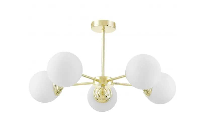 Arrediorg LAMPADA A SOSPENSIONE MODERNA ORO FINO RING W5