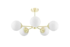Arrediorg LAMPADA A SOSPENSIONE MODERNA ORO FINO RING W5