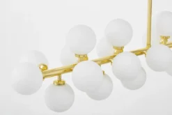 Arrediorg LAMPADA A SOSPENSIONE MODERNA CLASSICA ORO PETRICA W24