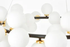 Arrediorg LAMPADA A SOSPENSIONE MODERNA E ORO MARSIADA W40