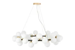 Arrediorg LAMPADA A SOSPENSIONE MODERNA E ORO MARSIADA W40