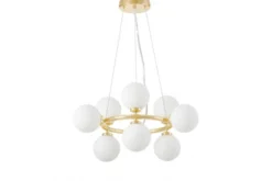 Arrediorg LAMPADA A SOSPENSIONE MODERNA CLASSICA ORO MARSIADA W9