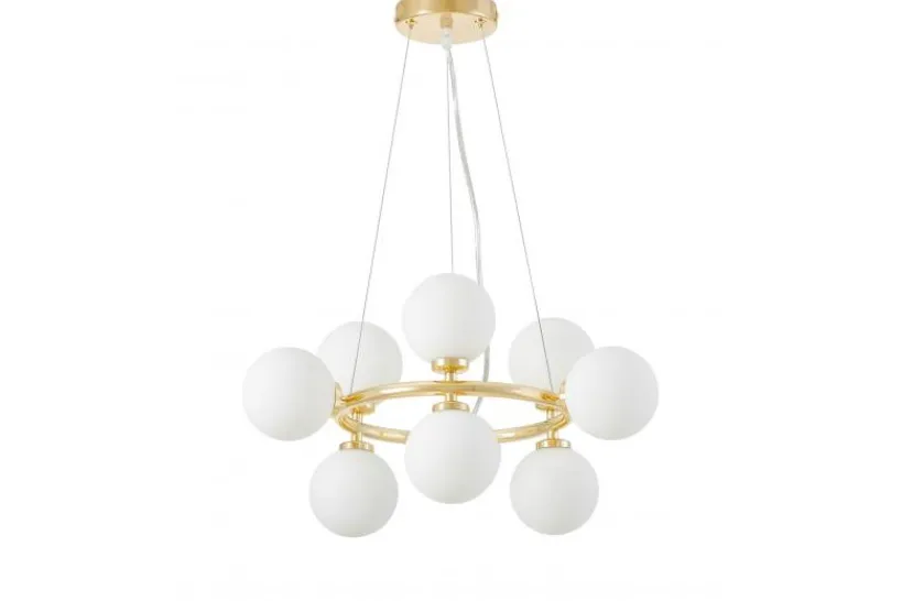 Arrediorg LAMPADA A SOSPENSIONE MODERNA CLASSICA ORO MARSIADA W9
