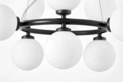 Arrediorg LAMPADA A SOSPENSIONE MODERNA NERA MARSIADA W9