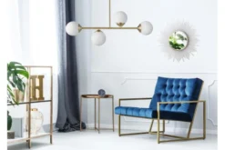 Arrediorg LAMPADA A SOSPENSIONE MODERNA OTTONE FINO W4