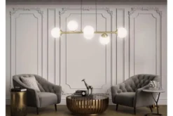 Arrediorg LAMPADA A SOSPENSIONE MODERNA OTTONE FINO W6