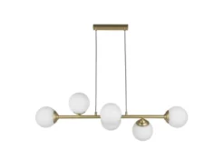 Arrediorg LAMPADA A SOSPENSIONE MODERNA OTTONE FINO W6