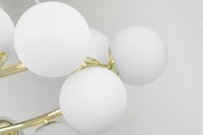 Arrediorg LAMPADA A SOSPENSIONE MODERNA ORO LEDO W12