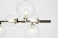 Arrediorg LAMPADA A SOSPENSIONE MODERNA NERA MERIDO W9
