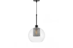 Arrediorg LAMPADA A SOSPENSIONE MODERNA NERA NET W1