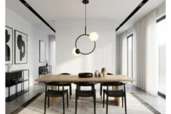 Arrediorg LAMPADA A SOSPENSIONE MODERNA LEDO W2 NERA