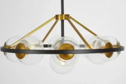 Arrediorg LAMPADA A SOSPENSIONE MODERNA NERO- DONZANO W9 PRO