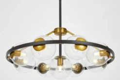 Arrediorg LAMPADA A SOSPENSIONE MODERNA NERO- DONZANO W9 PRO