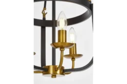 Arrediorg LAMPADA A SOSPENSIONE NERA E OTTONE BERLING W3