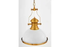 Arrediorg Lampada a sospensione ottone e stile industriale ETTORE