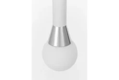 Arrediorg Lampada a sospensione sfera bianca cromo FOLINO W1