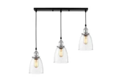 Arrediorg LAMPADA A SOSPENSIONE TRIPLA CROMO FABI W3 PRO