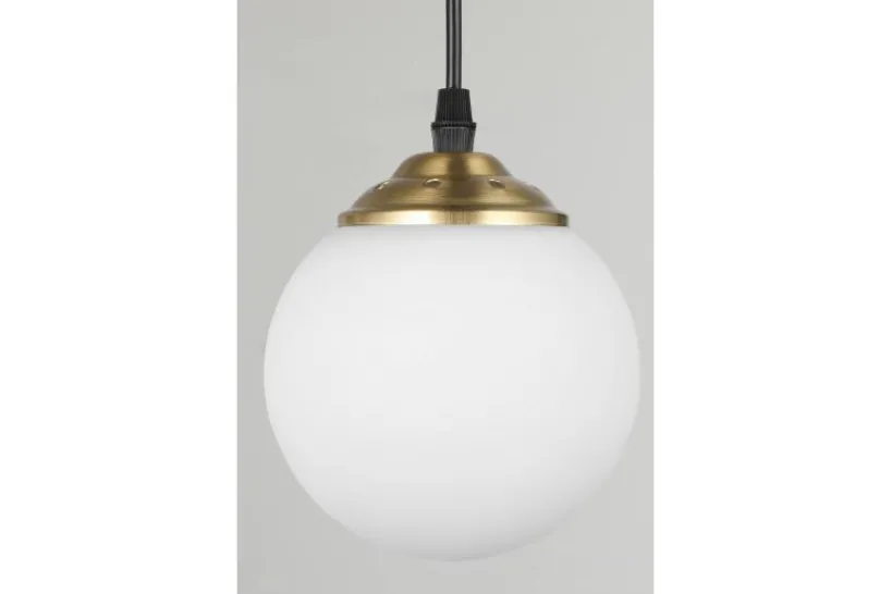 Arrediorg LAMPADA A SOSPENSIONE TRIPLA OTTONE FINO W3