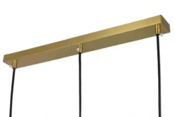 Arrediorg LAMPADA A SOSPENSIONE TRIPLA OTTONE FINO W3