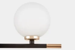 Arrediorg Lampada da parete a sfera doppia oro braccio destro MARSIADA NEO