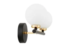 Arrediorg Lampada da parete due sfere oro MARSIADA W2