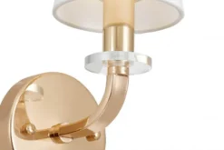 Arrediorg LAMPADA DA PARETE MODERNA E ORO ORLANDO W1