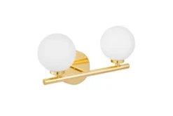 Arrediorg LAMPADA DA PARETE MODERNA DORATA MARSIADA W2