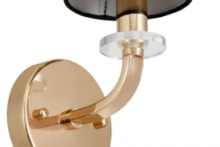 Arrediorg LAMPADA DA PARETE MODERNA E ORO ORLANDO W1