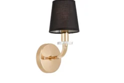 Arrediorg LAMPADA DA PARETE MODERNA E ORO ORLANDO W1