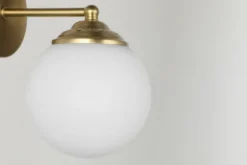 Arrediorg LAMPADA DA PARETE MODERNA OTTONE FINO W1