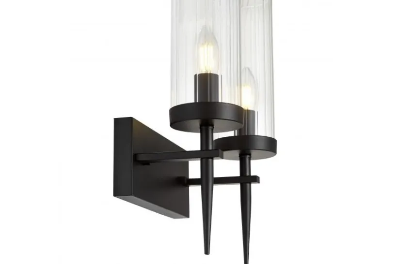 Arrediorg LAMPADA DA PARETE NERA MORATTI W2