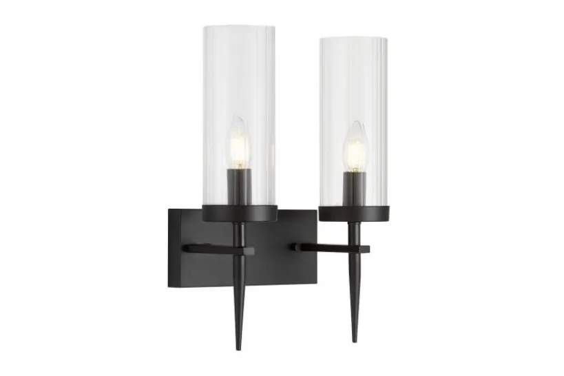 Arrediorg LAMPADA DA PARETE NERA MORATTI W2