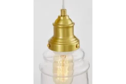 Arrediorg Lampada da parete con paralume trasparente MOLETTI W1