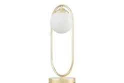 Arrediorg LAMPADA DA SCRIVANIA MODERNA CLASSICA ORO VERO W1
