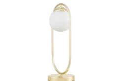 Arrediorg LAMPADA DA SCRIVANIA MODERNA CLASSICA ORO VERO W1
