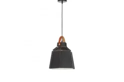 Arrediorg LAMPADA DA SOFFITTO A SOSPENSIONE NERA MONA W1
