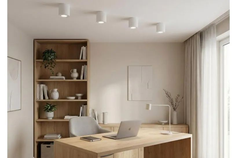 Arrediorg Lampada da soffitto in metallo bianco TIGO W1