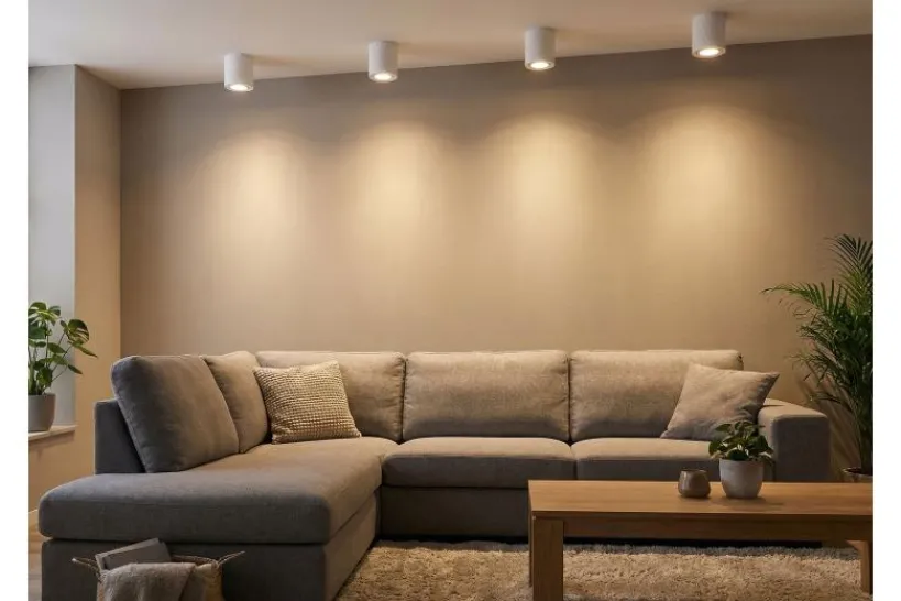 Arrediorg Lampada da soffitto in metallo bianco TIGO W1