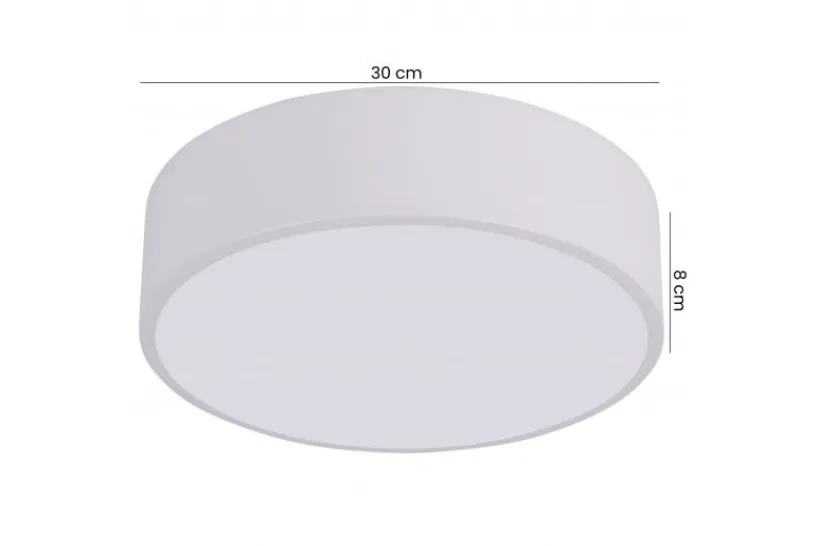 Arrediorg LAMPADA DA SOFFITTO MODERNA BIANCA ORBO D30