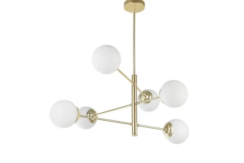 Arrediorg LAMPADA DA SOFFITTO MODERNA CLASSIC ORO FINO PRO W6
