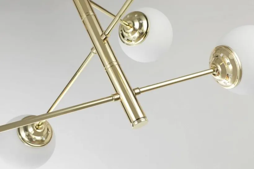 Arrediorg LAMPADA DA SOFFITTO MODERNA CLASSIC ORO FINO PRO W6